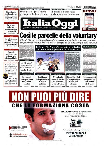 Italia oggi : quotidiano di economia finanza e politica